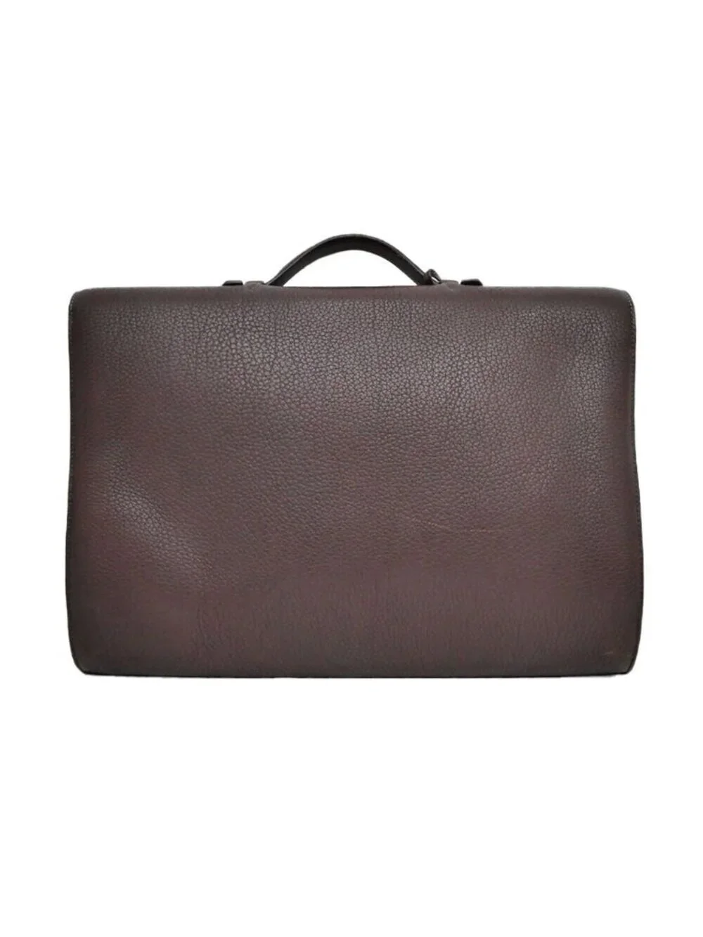 Hermes Sac a Depeches 41 Tote Brown Construction Togo Business